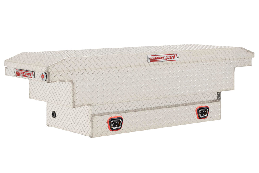 Weather Guard Saddle Box Model 137-0-04, Aluminum, Mid-Size Deep, Clear, 9.0 cu ft