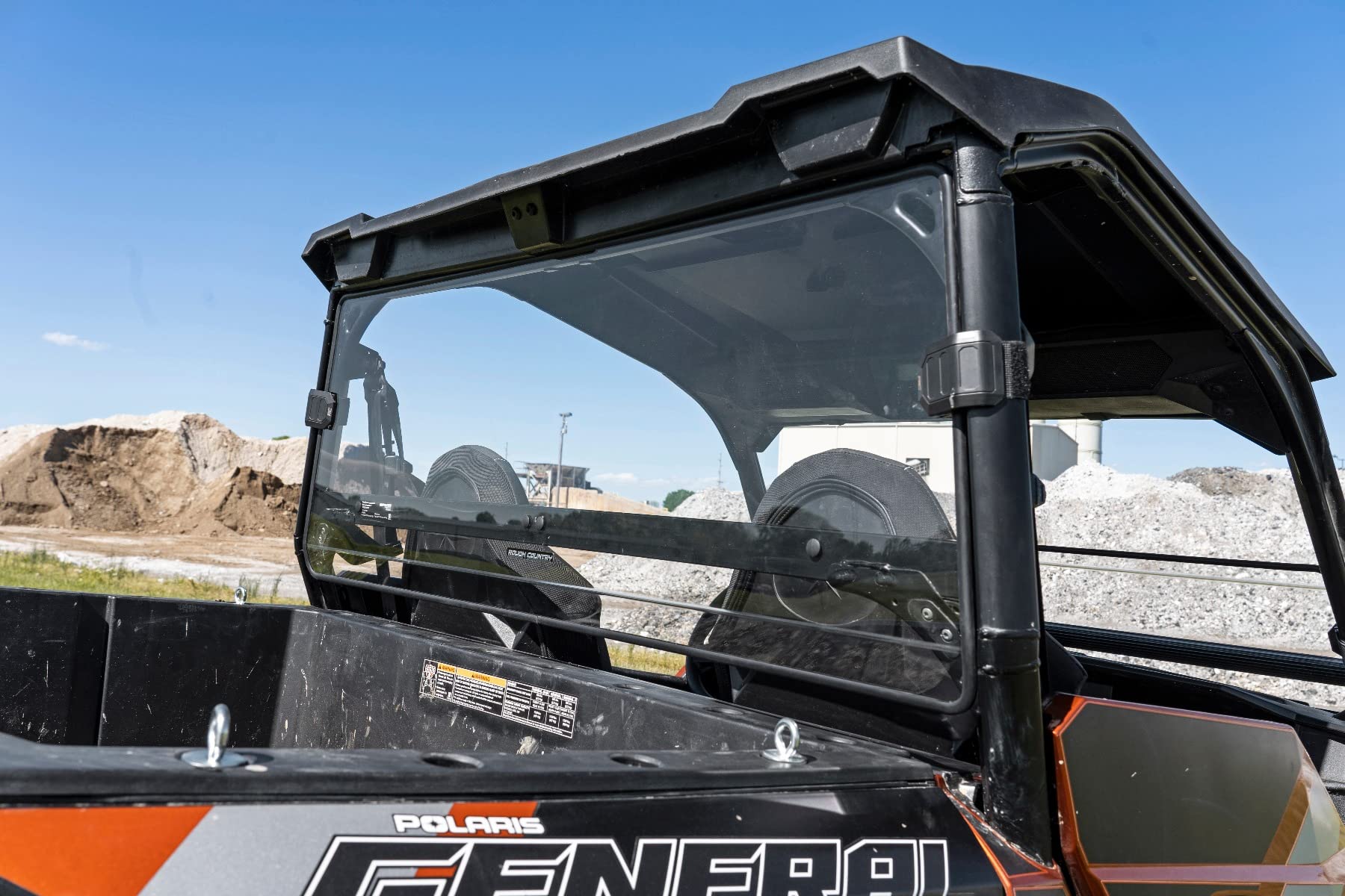 Polaris General Rear Windshield for Rough Country - 98162012