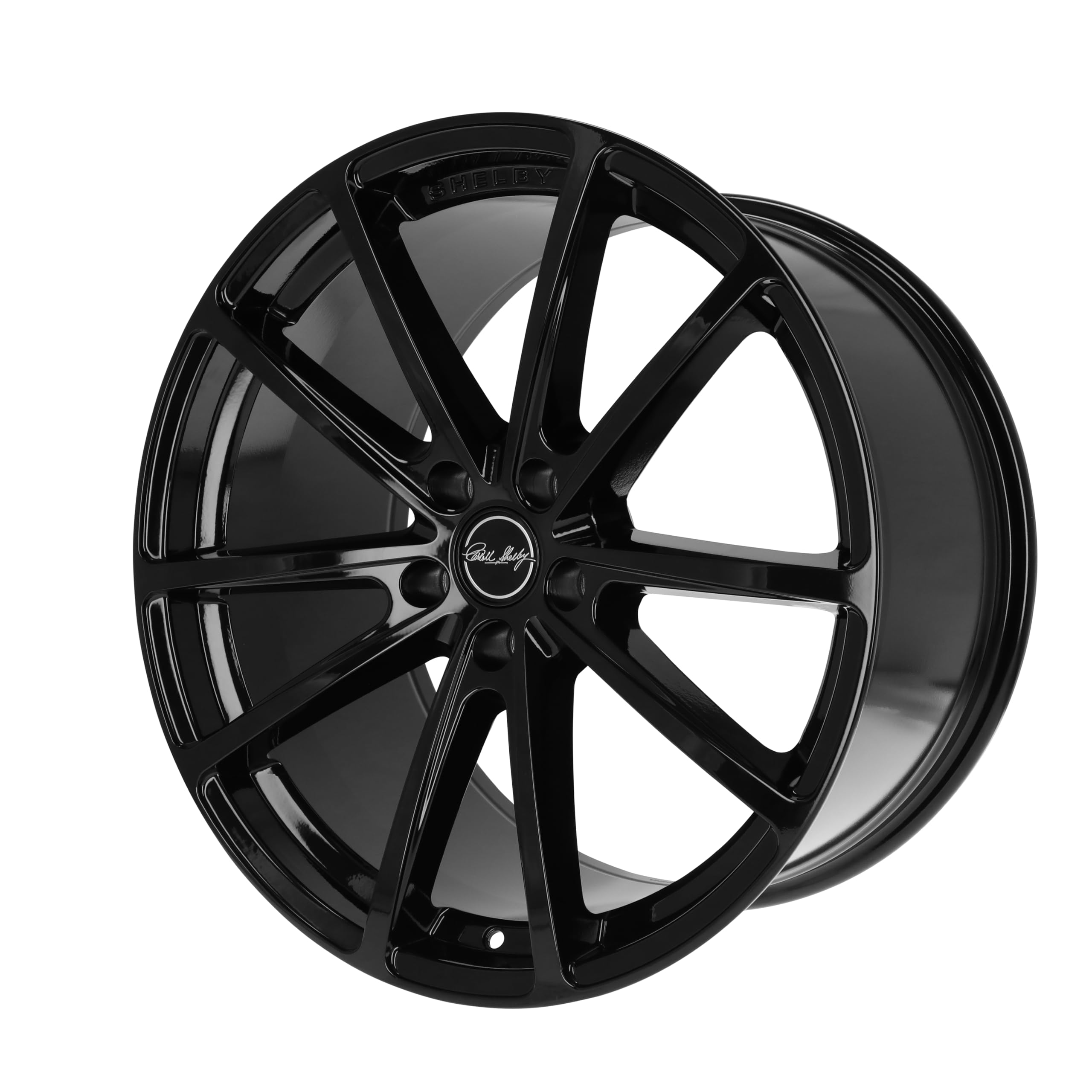 CS10-211555-B Carroll Shelby Wheels - 20 x 11 in. - 5 x 114.3-50mm Offset - Gloss Black