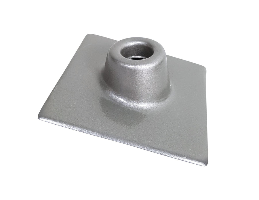 Cover ICON 14300, Plumbing Vent, 6 x 6, Satin Silver Metallic