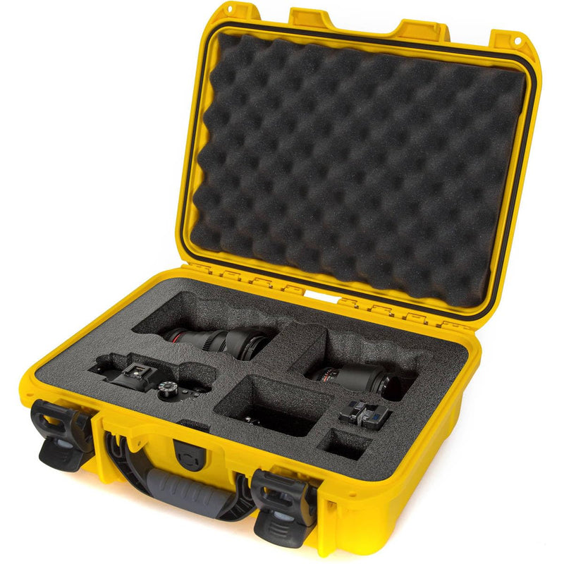Waterproof Nanuk 920 Hard Case with Custom Foam Insert for Sony A7R Size Camera - Yellow