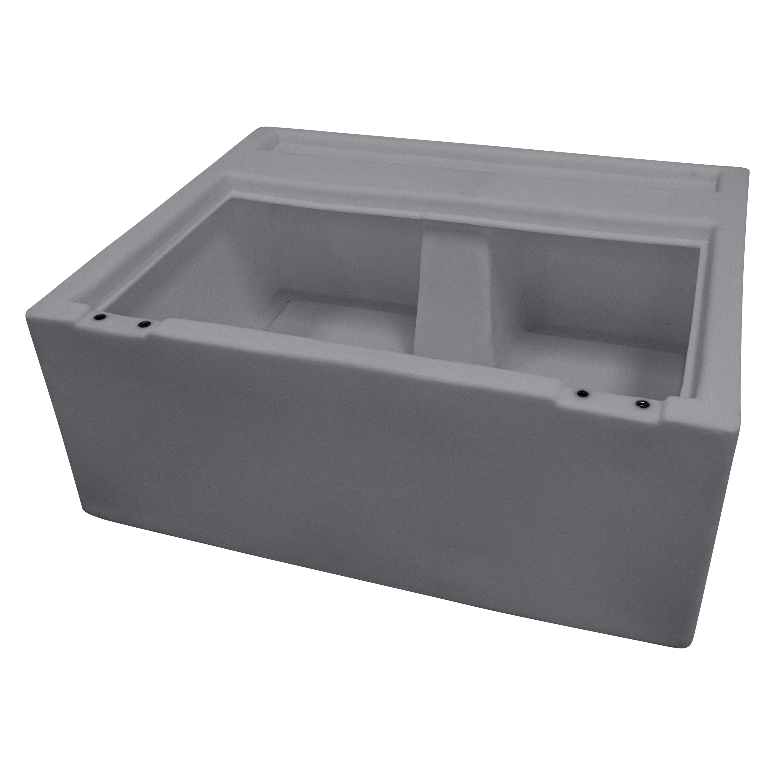 8WD95-1B-221 Wise DLX Series 28" Pontoon Bench Seat - Base Only - Grey