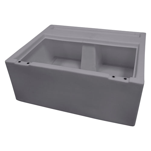 8WD95-1B-221 Wise DLX Series 28" Pontoon Bench Seat - Base Only - Grey