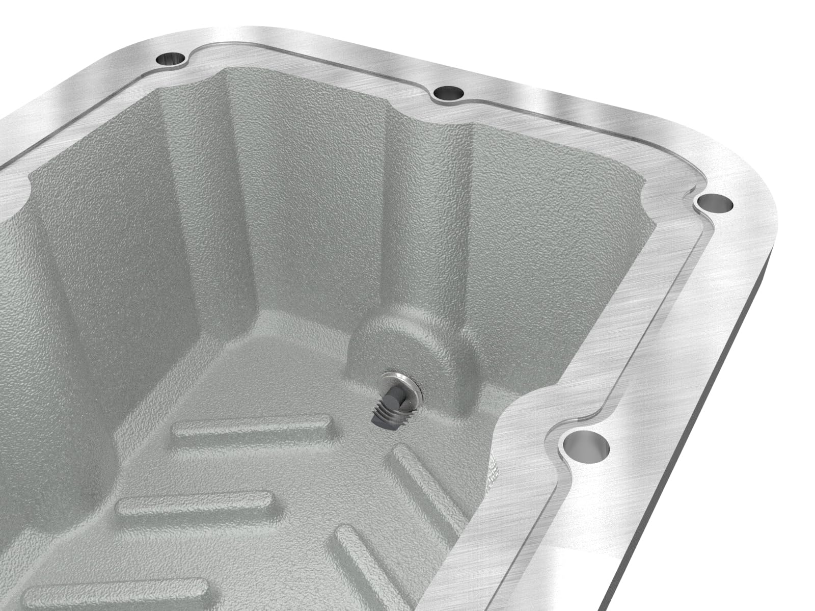 aFe Power Transmission Pan Pro Series Black w/Machined Fins Fit Jeep Wrangler (JL) 18-25 L4-2.0L (t) 46-71400B
