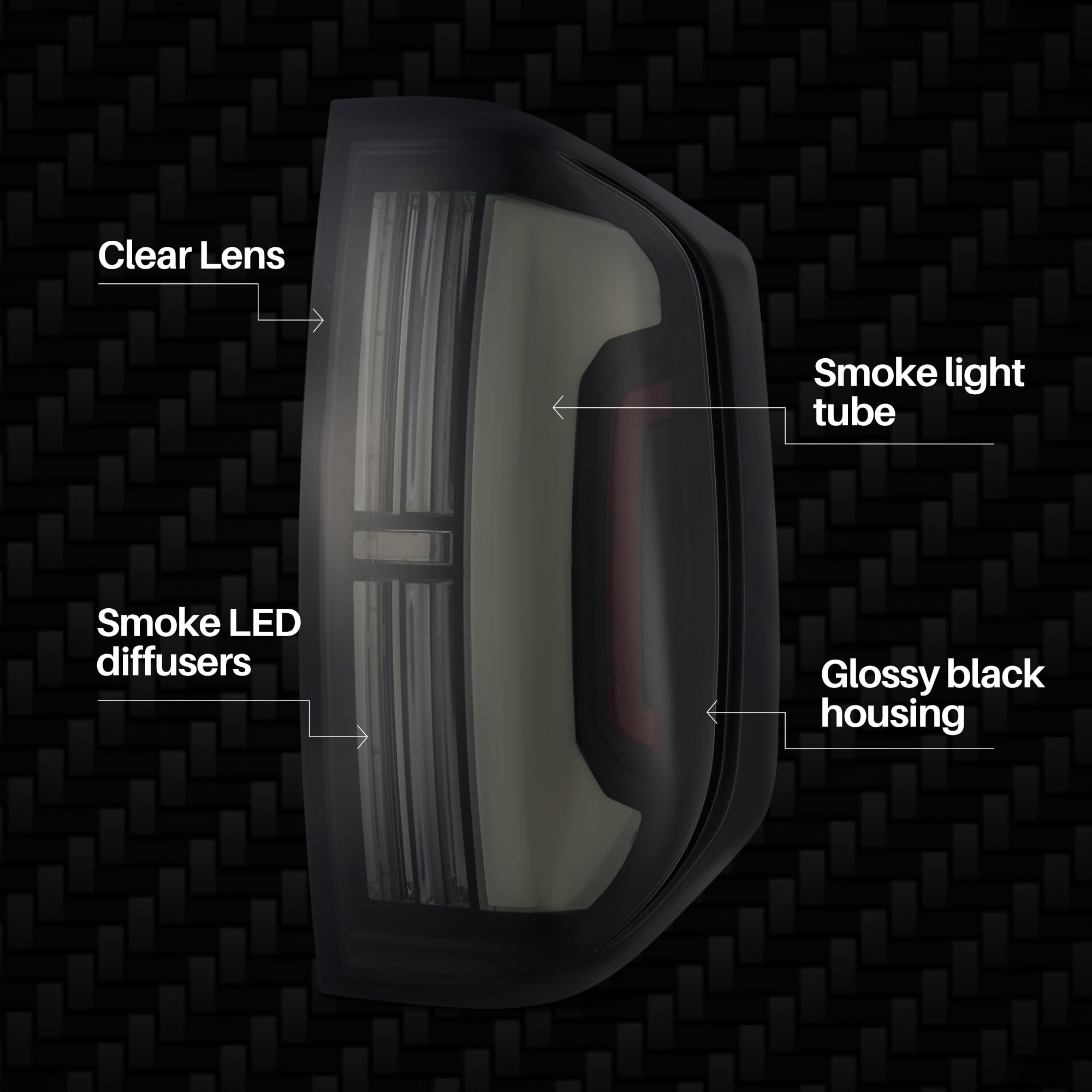 AlphaRex LED Tail Lights NOVA-Series Compatible with 14-21 Tundra (Alpha-Black)