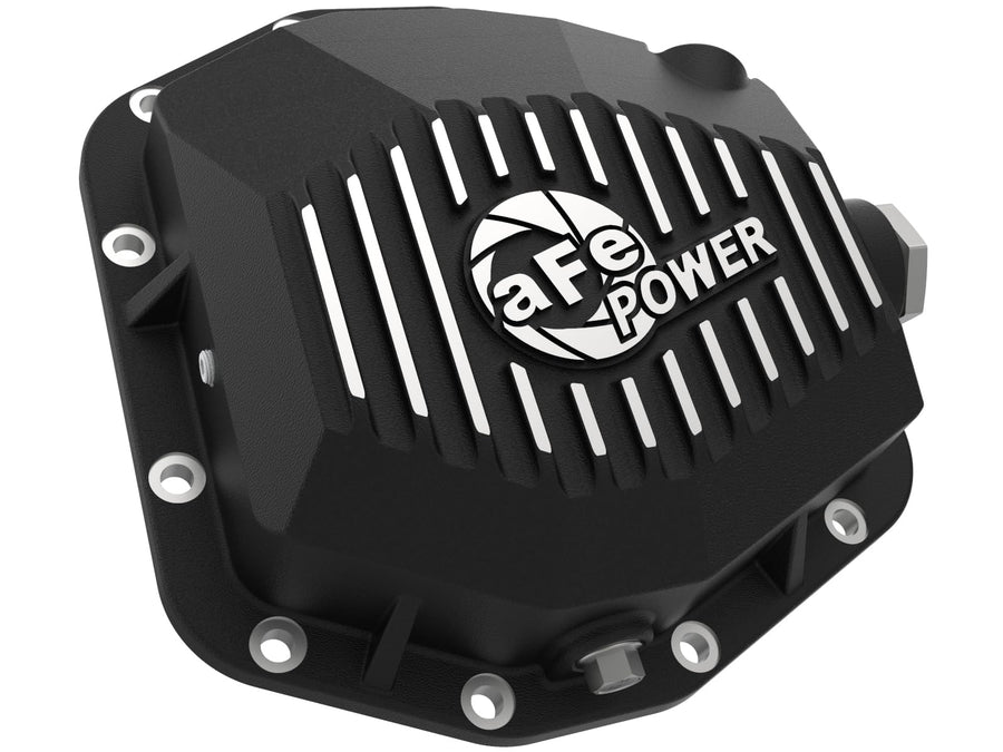 aFe POWER Rear Differential Cover Pro Series Black w/Machined Fins - #46-71190B - Jeep Gladiator (JT) 20-23 (Dana M220)