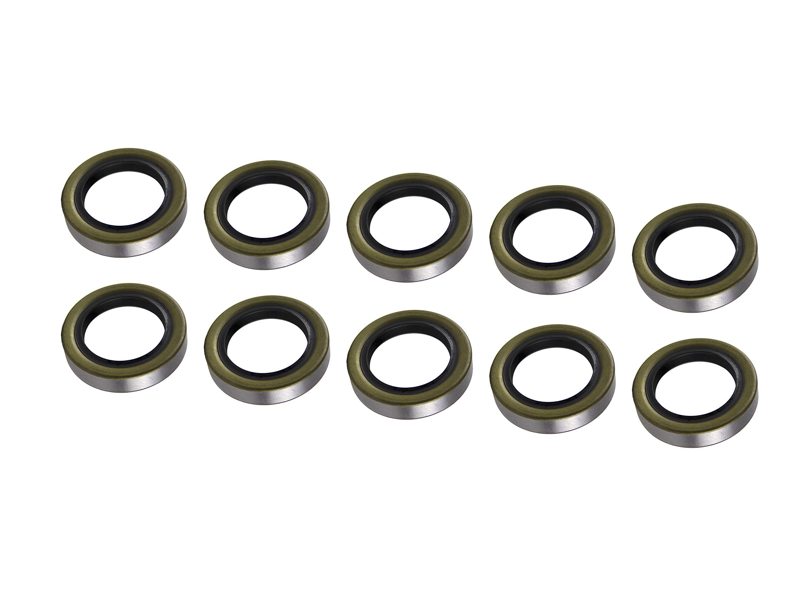 Lippert Double Lip Grease Seal Replacement for 1,250 to 8,000-lb. RV Trailer Axles, 1.72" Inner Diameter, 10-Pack - 122087