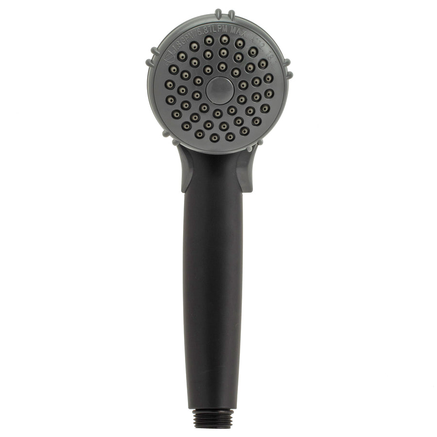 Dura Faucet RV Hand Held Shower Wand DF-SA400-MB, Water Saving Trickle Switch (Matte Black)