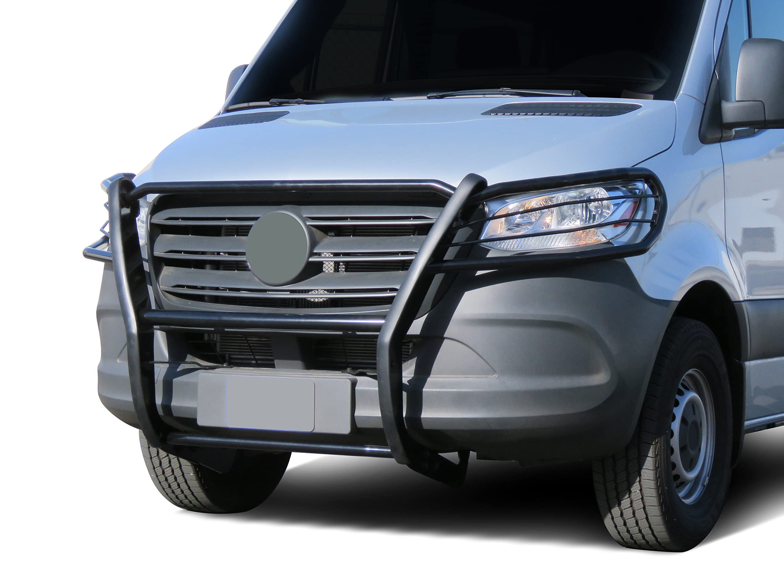 Bumper Guard Black Horse Grille Brush Modular Compatible with 19-25-Benz Sprinter 1500/2500/3500/3500XD/4500|19-25 Freightliner Sprinter 1500/2500/3500/3500XD/4500-17D503MA