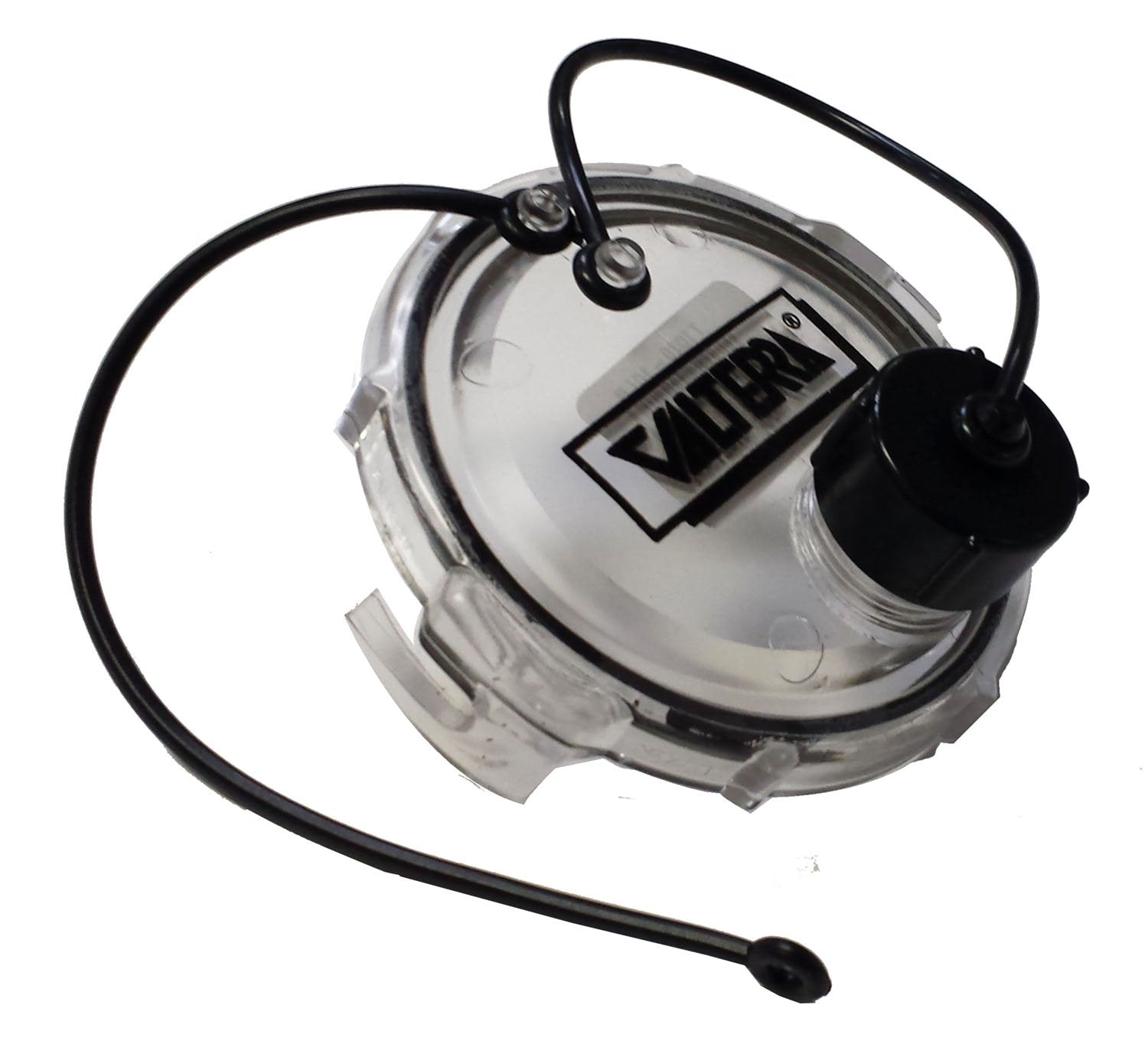 Waste Valve Cap Valterra T1020-1CLRVP - 3" with Capped 3/4" GHT, Clear, Carded