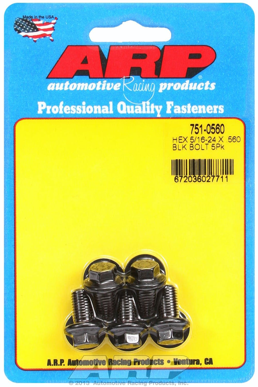 Hex ARP (751-0560) Oxide Bolt, Black