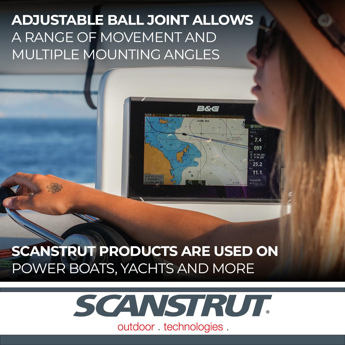 Scanstrut SPD-12-W ScanPod Deck Pod for displays up to 12"