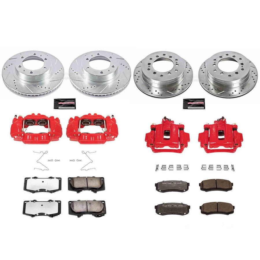Brake Kit Power Stop KC138-36 with Caliper (Front and Rear Truck Tow) For Toyota 4Runner 2003-2009, Toyota FJ Cruiser 2007-2009 [Model Specific]