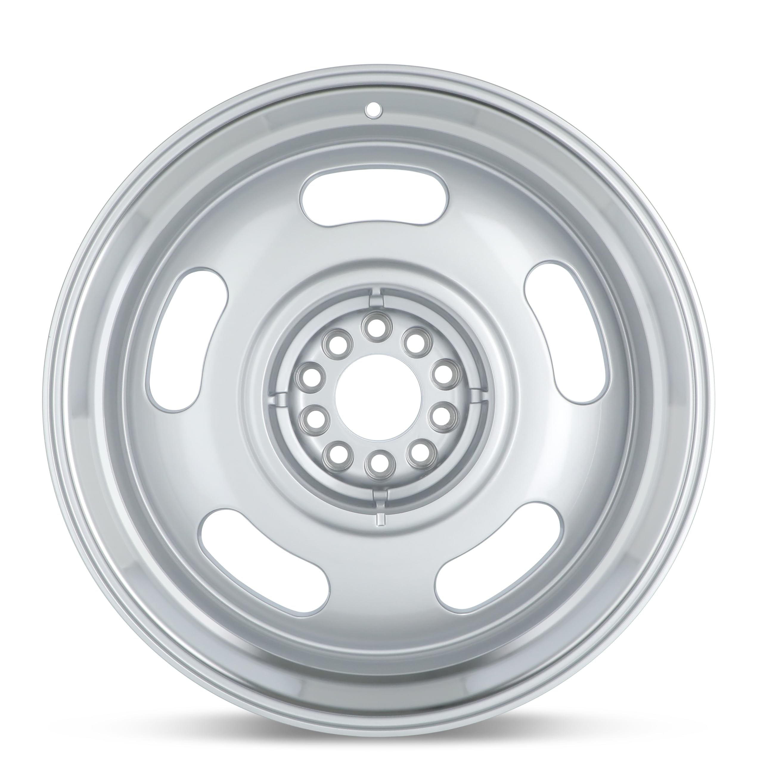107 Series REV Wheels 107S-2950600 Rally 20x9.5-5.25 bs - 5x4.75/5x120.65/5x5/5x127 -Gray/Machine Lip