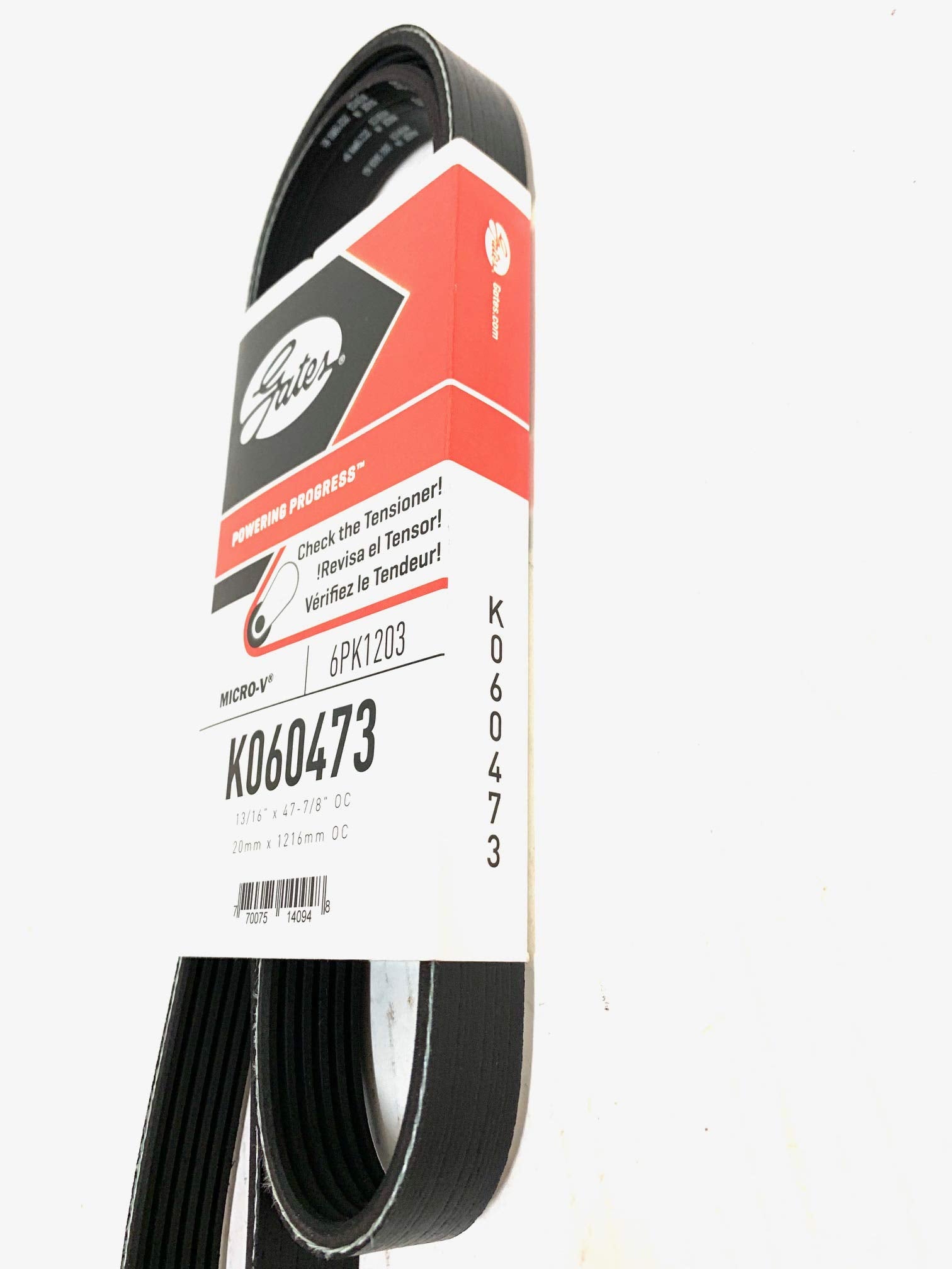 Micro-V Gates K060473 Serpentine Drive Belt