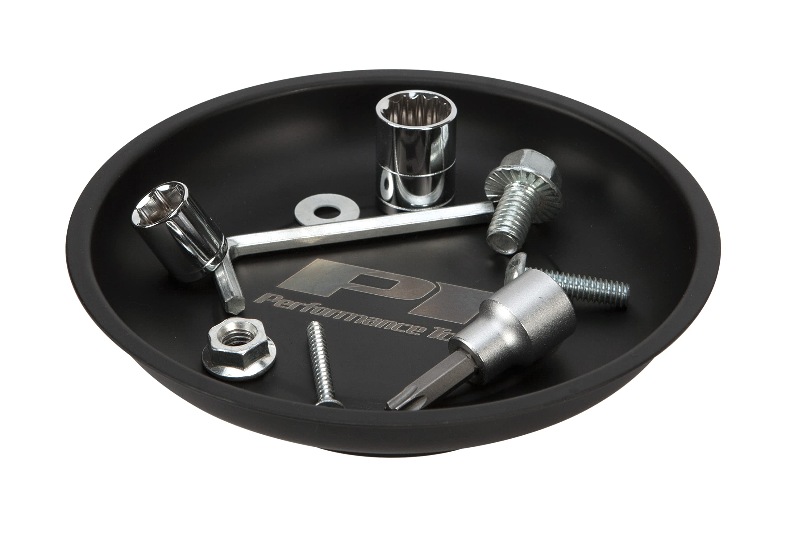 Magnetic Parts Tray Tool Set Performance Tool W1280 for Garages and Workshops, Black, 2 pieces