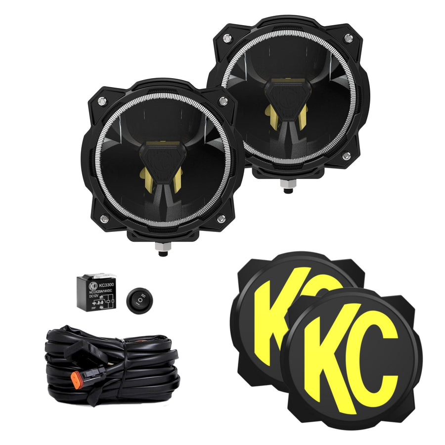 Titan™ KC Hilites Gravity® 6" LED - Pair Pack - Spot Beam