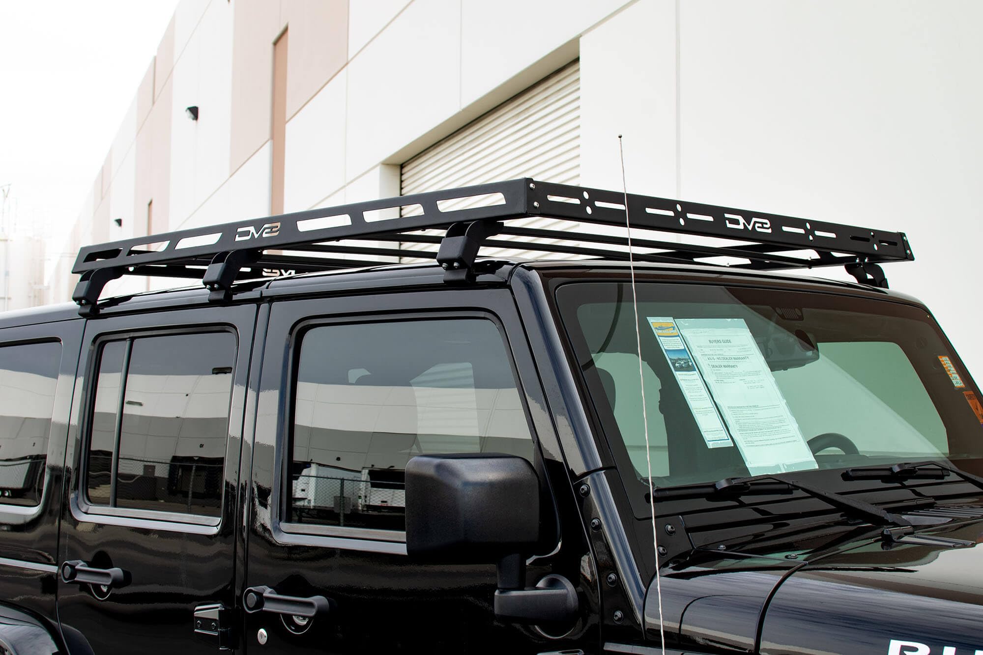 Offroad DV8 Roof Rack for The 2020-2025 Jeep Gladiator JT & 2018-2025 Jeep Wrangler JL 2-Door | Bolt-On Installation | Multiple Tie Down Points | 200lbs Capacity