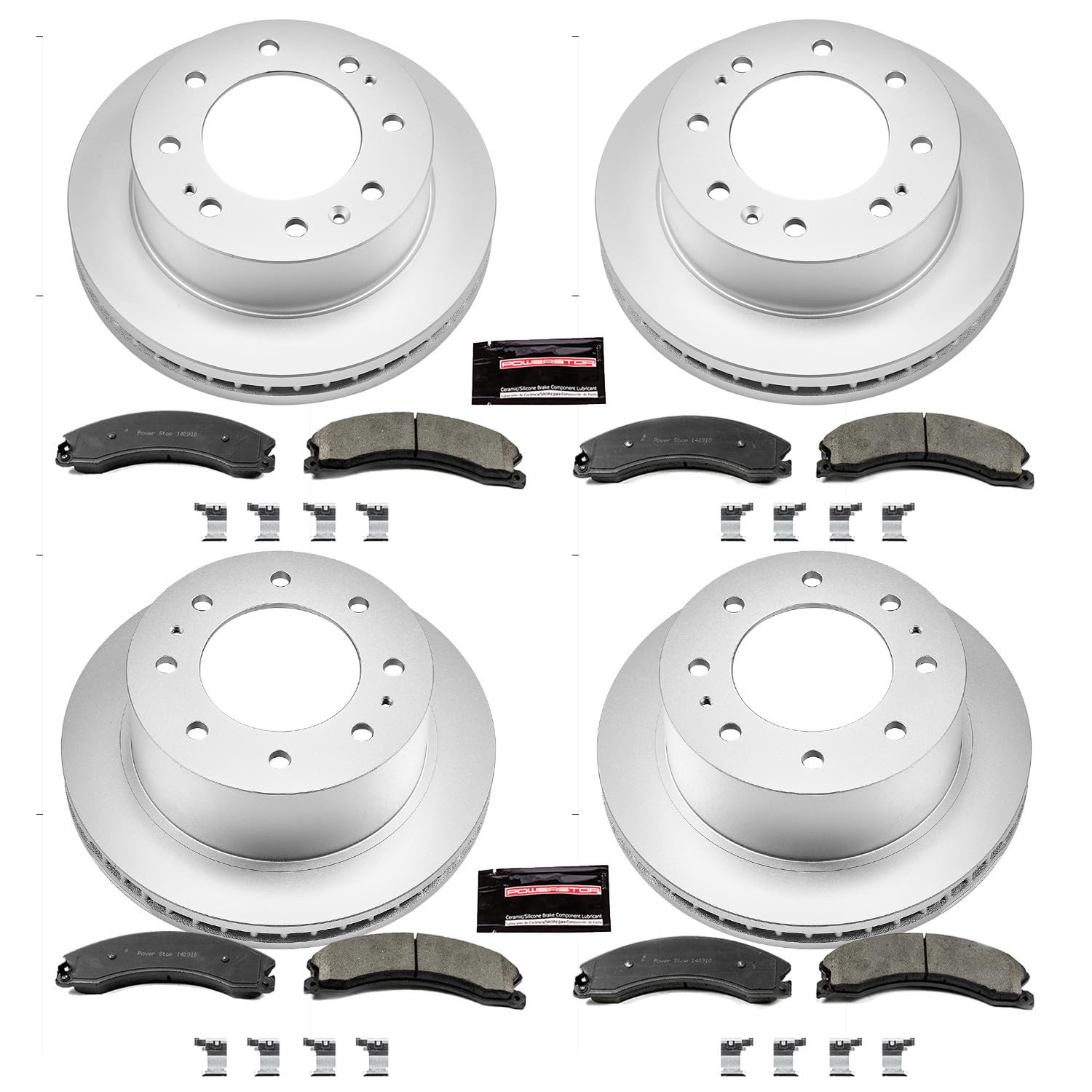 Power Stop Z17 Evolution Geomet® Coated Brake Kit Front and Rear