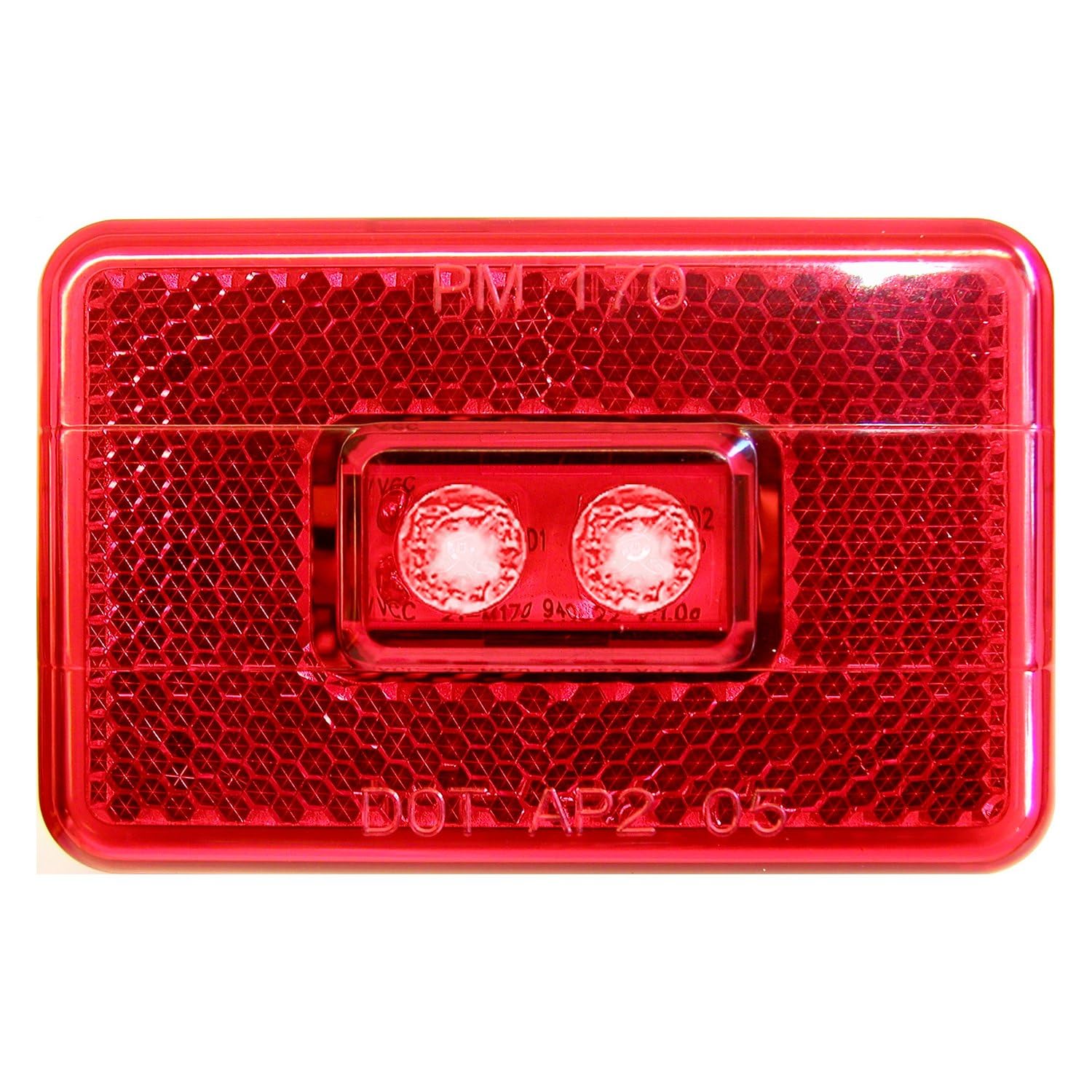 V170R Peterson LED Marker/Clearance P2 Rectangle with Reflex 3.1" x 2.0"