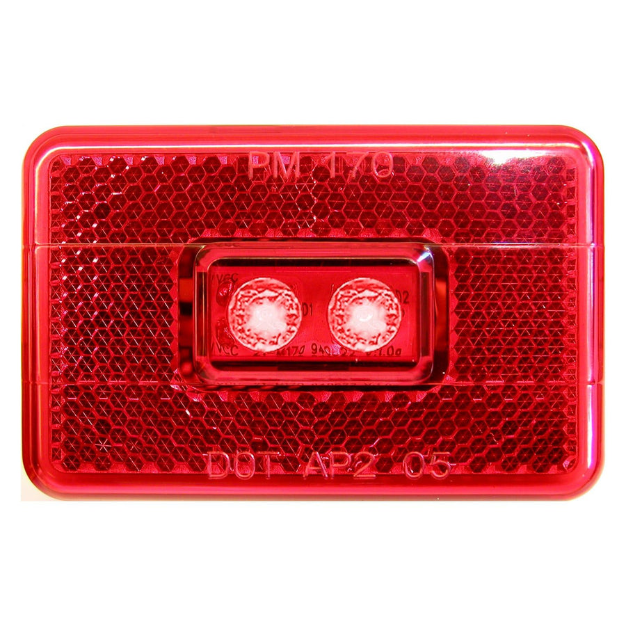 V170R Peterson LED Marker/Clearance P2 Rectangle with Reflex 3.1" x 2.0"