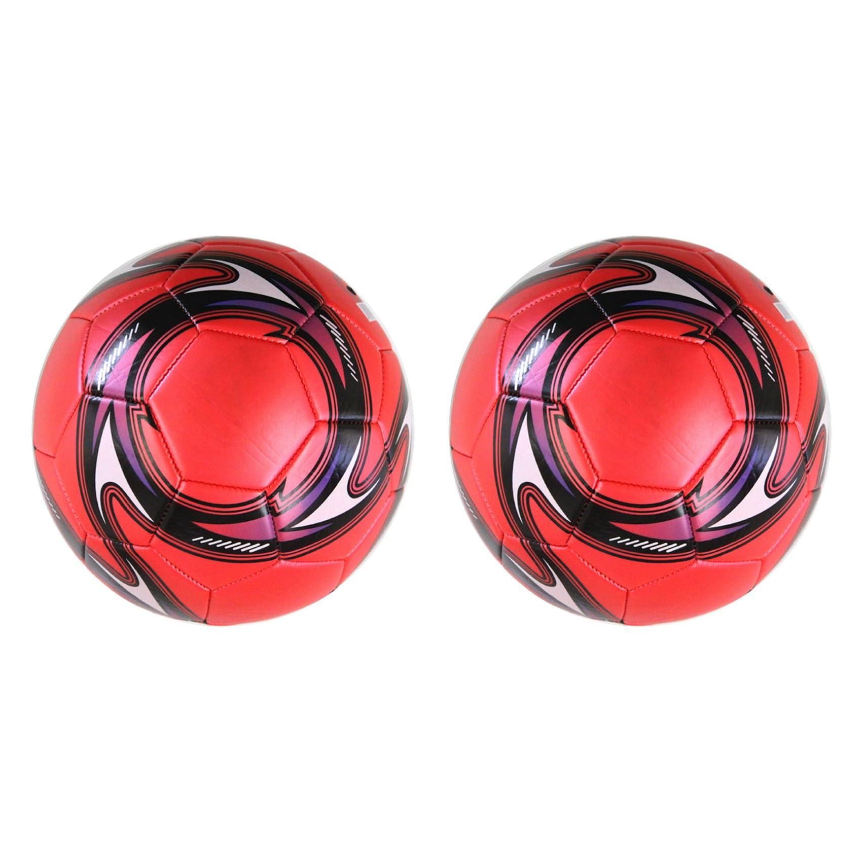 2 x Bdfhjln Professional Football Size 5 Training Official Football Ball Competition Outdoor Red