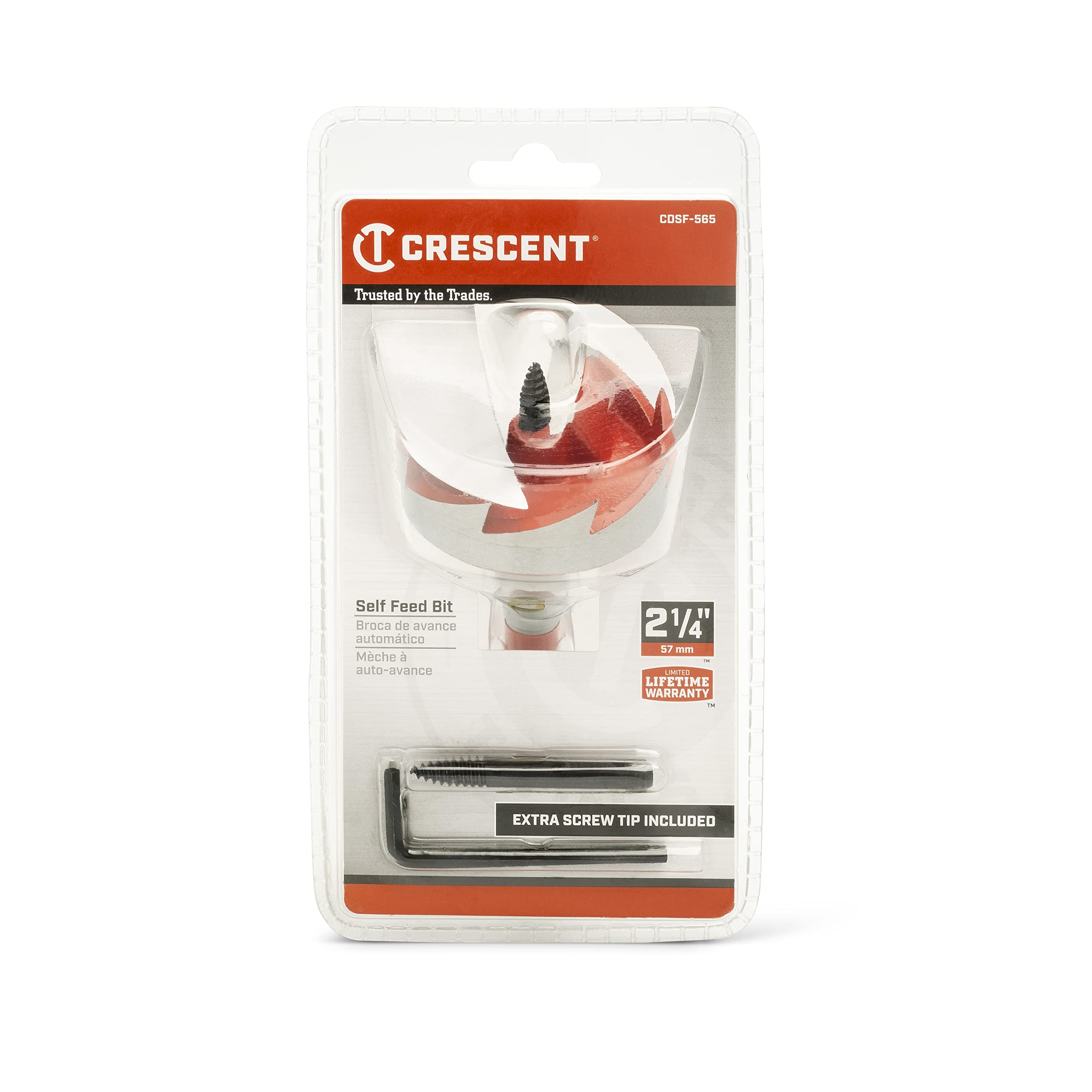 Self Feed Crescent Drill Bit | 5" x 2-1/4" | CDSF-565