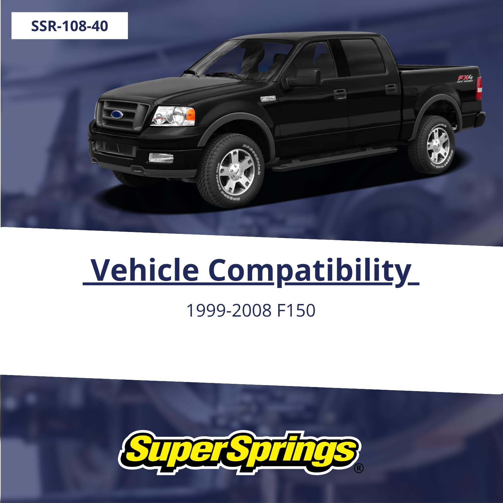SumoSprings Rear for Ford F-150, Blue | SuperSprings SSR-108-40