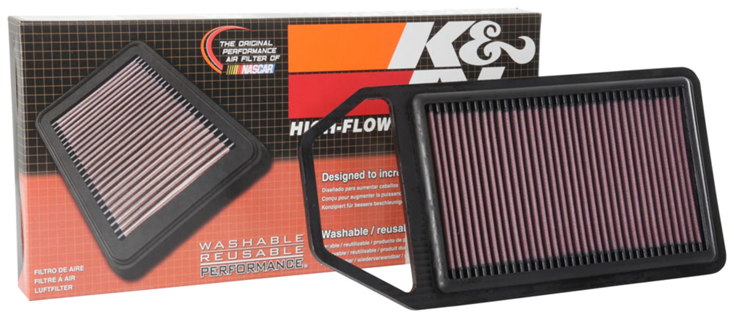 K&N Engine Air Filter: Washable, Increase Power & Towing, Premium, Replacement Air Filter: Compatible with 2015-2018 MARUTI SUZUKI (Baleno), 33-3114