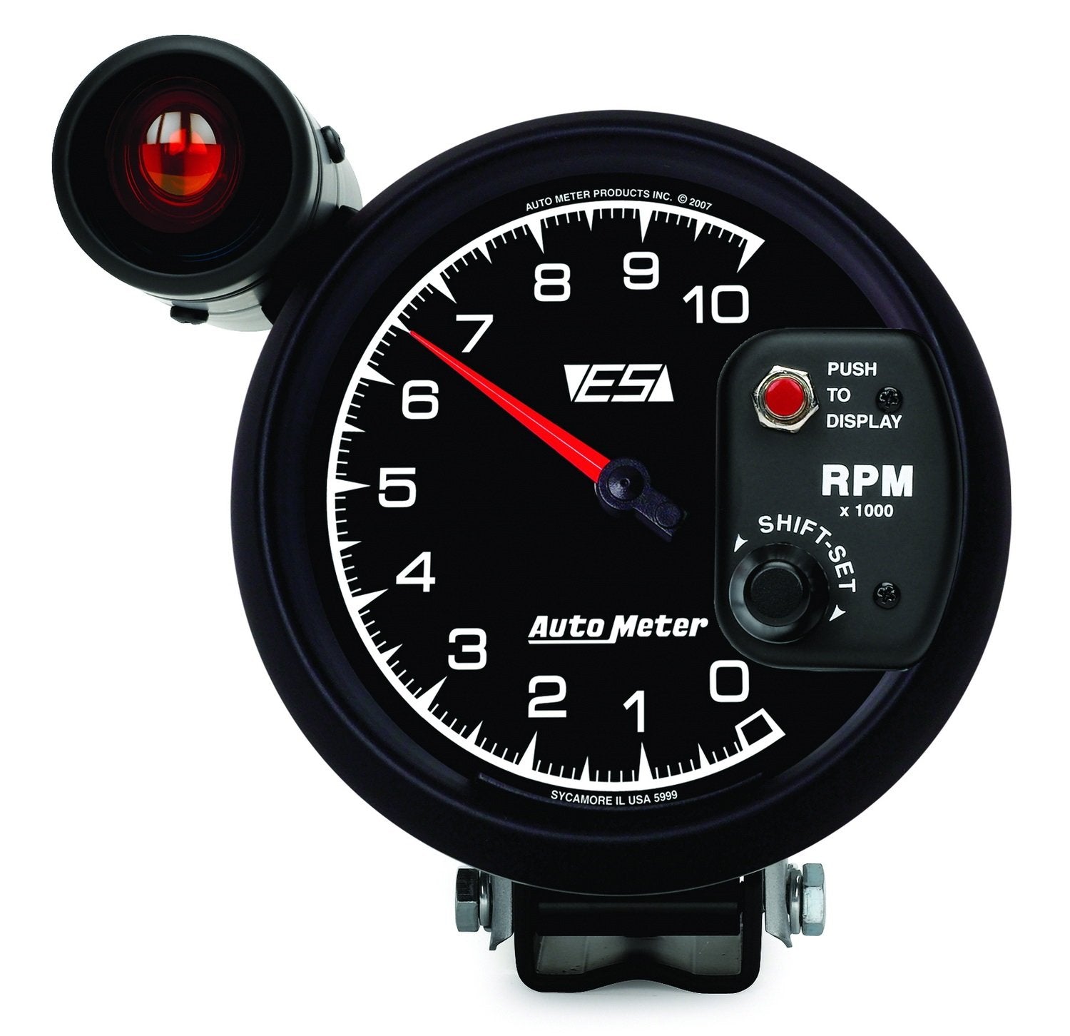 Auto Meter 5" 10000 RPM ES Shift-Lite Tachometer