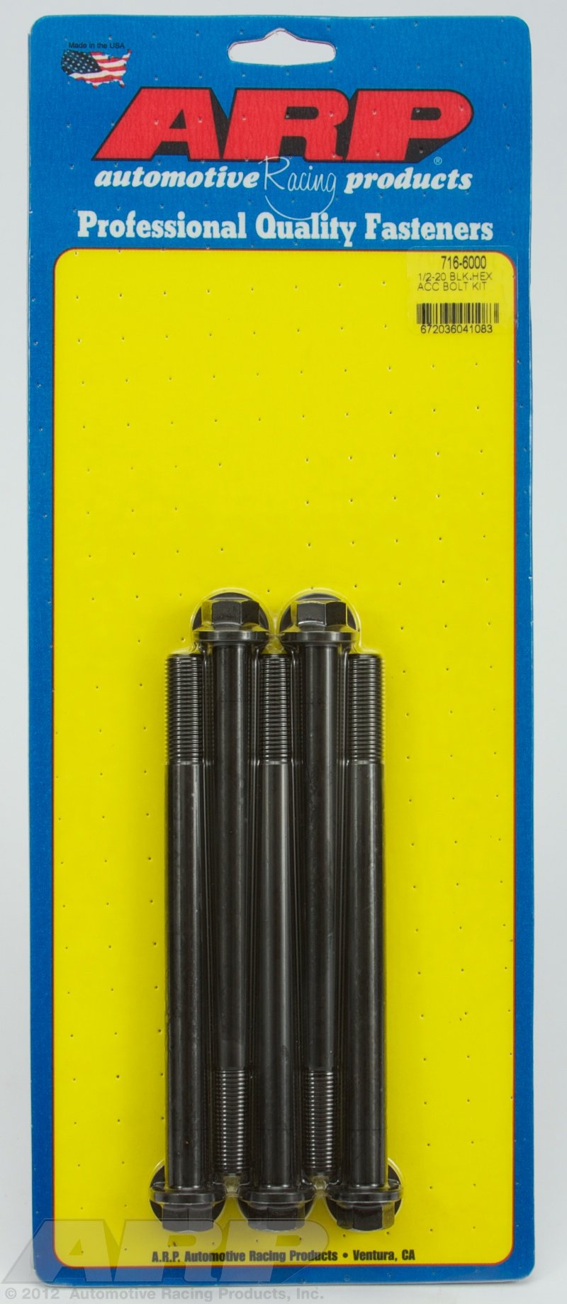 Hex ARP (716-6000) Oxide Bolt, Black