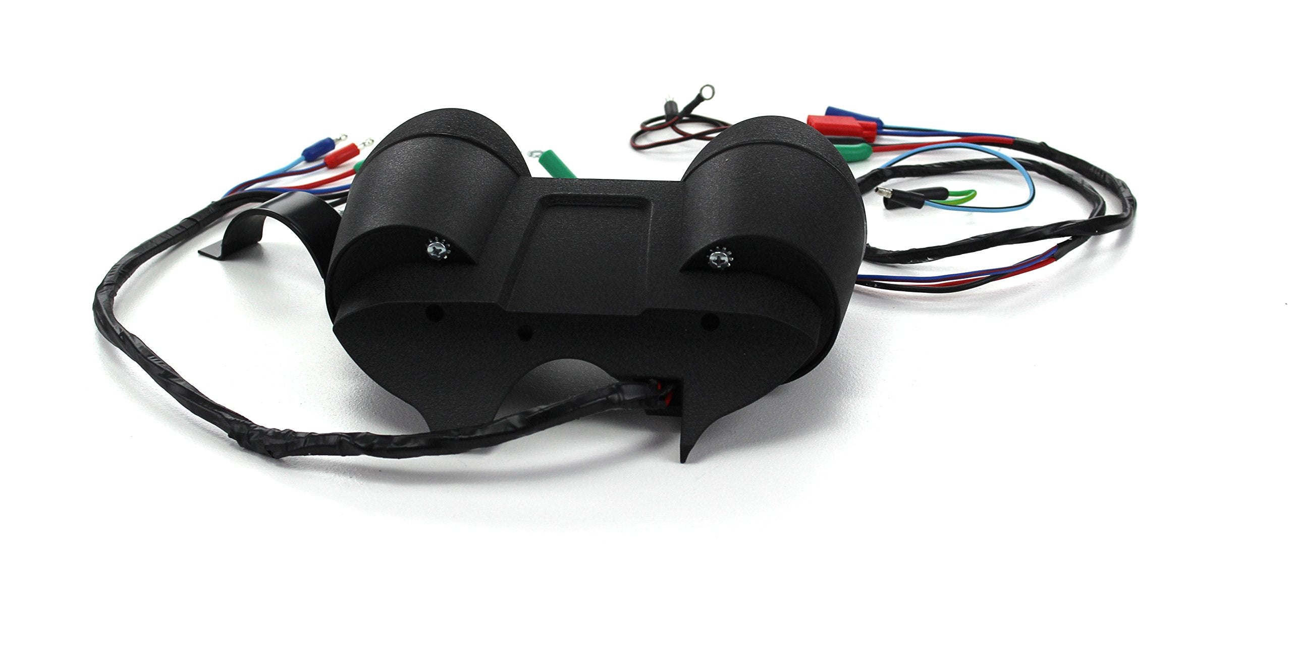 Scott Drake Black Housing Rally Pac (V8 Engines, 6000 RPM), Compatible with 1965 Ford Mustang, Model C5ZZ-10B960CBK