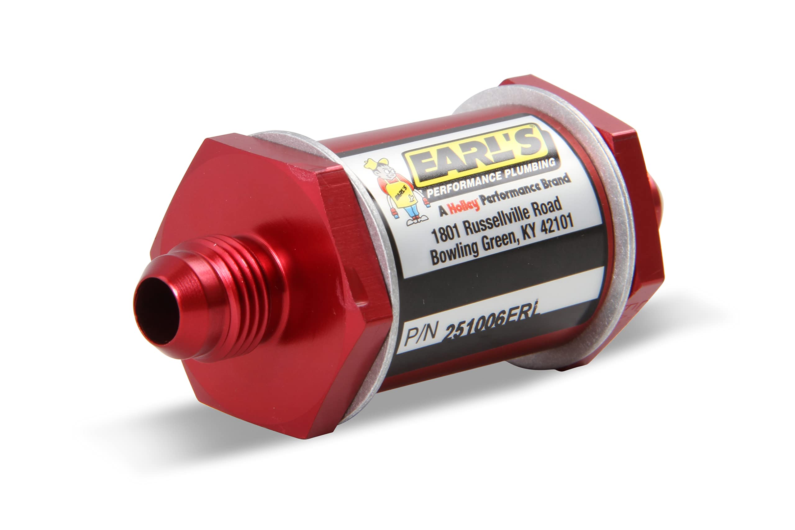 Red Anodized Aluminum Earl's -6AN Flapper Style Check Valve - Size 6 Flapper