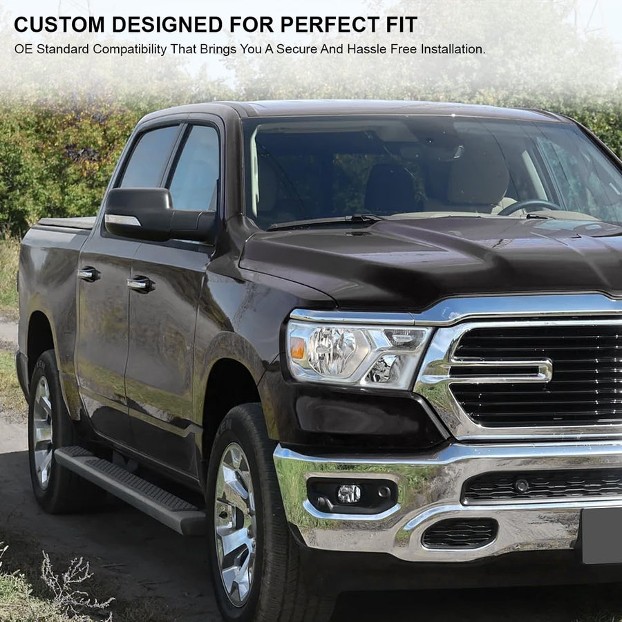 Spec-D Tuning Power Fold Black Heated + LED Signal + Blind Spot Monitor Right Passenger Side Mirror Compatible with 2019-2024 Ram 1500, Left + Right Pair