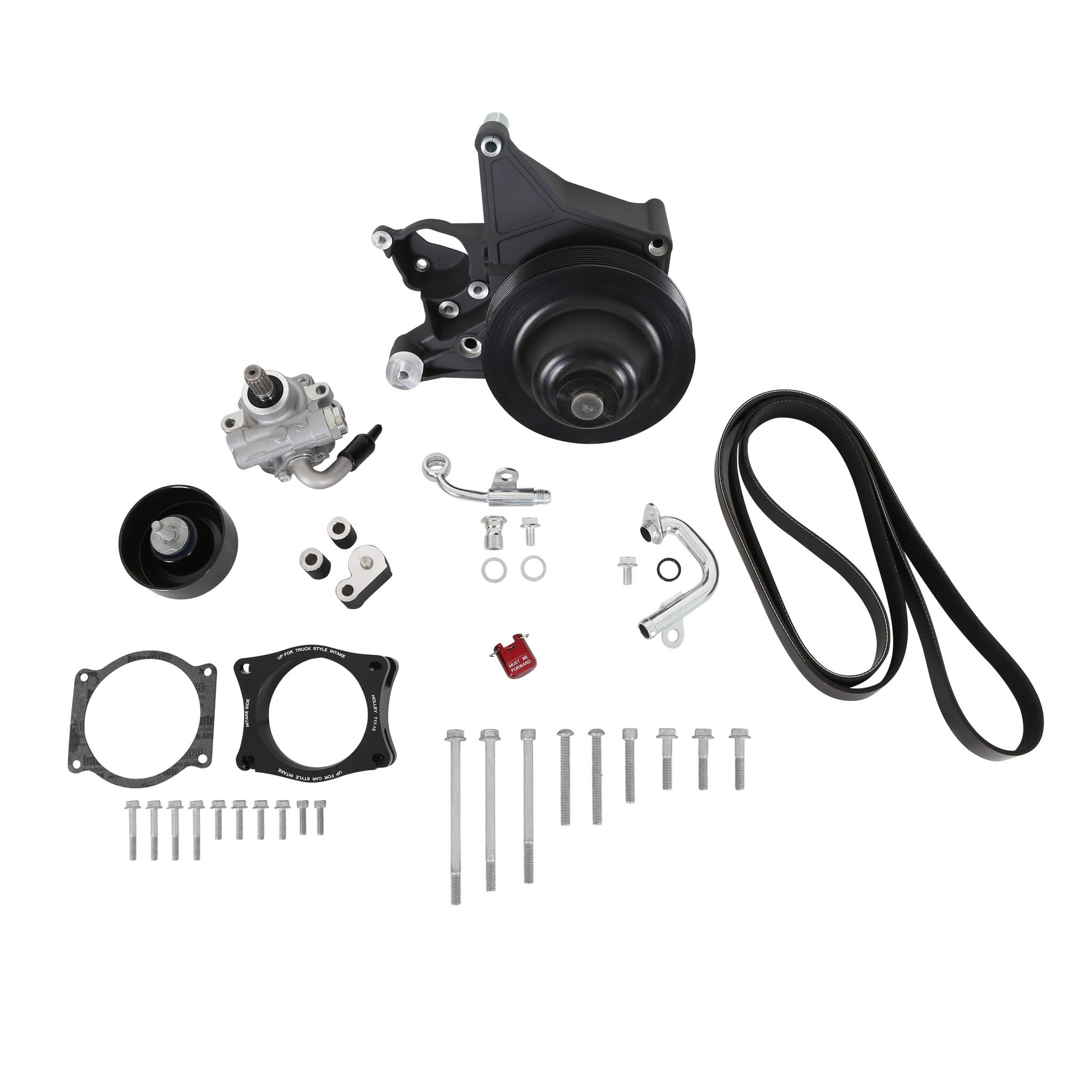 Power Steering Holley Add-on System for LT4 - Black 20-222BK