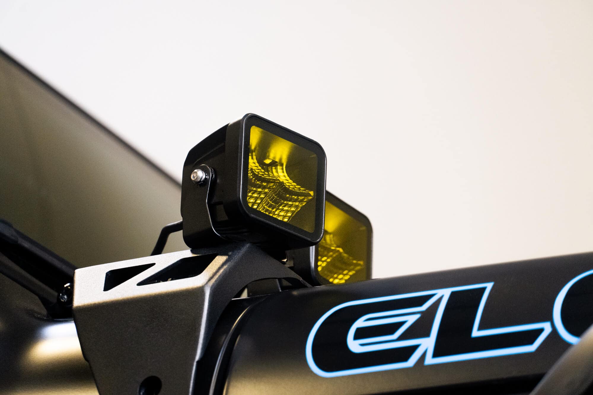 3-Inch DV8 Offroad Elite Series LED Amber Off-Road Light Pod | Flood Light Pattern | Size: 3” x 3” x 2.75” | Bezel-Less Housing with Heat Fins