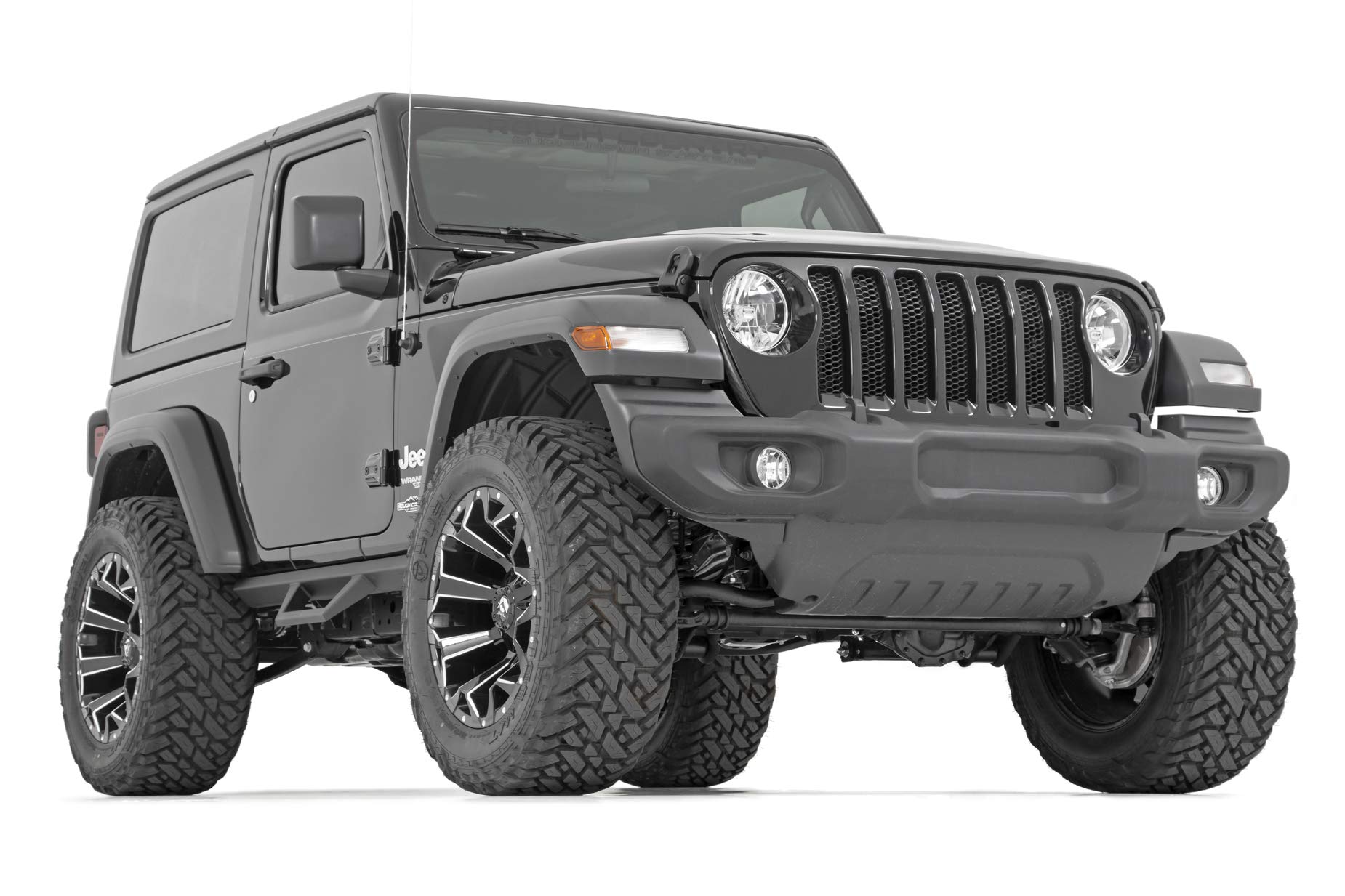 2-Door Rough Country 2.5" Lift Kit for 2018-2023 Jeep Wrangler JL - 91330