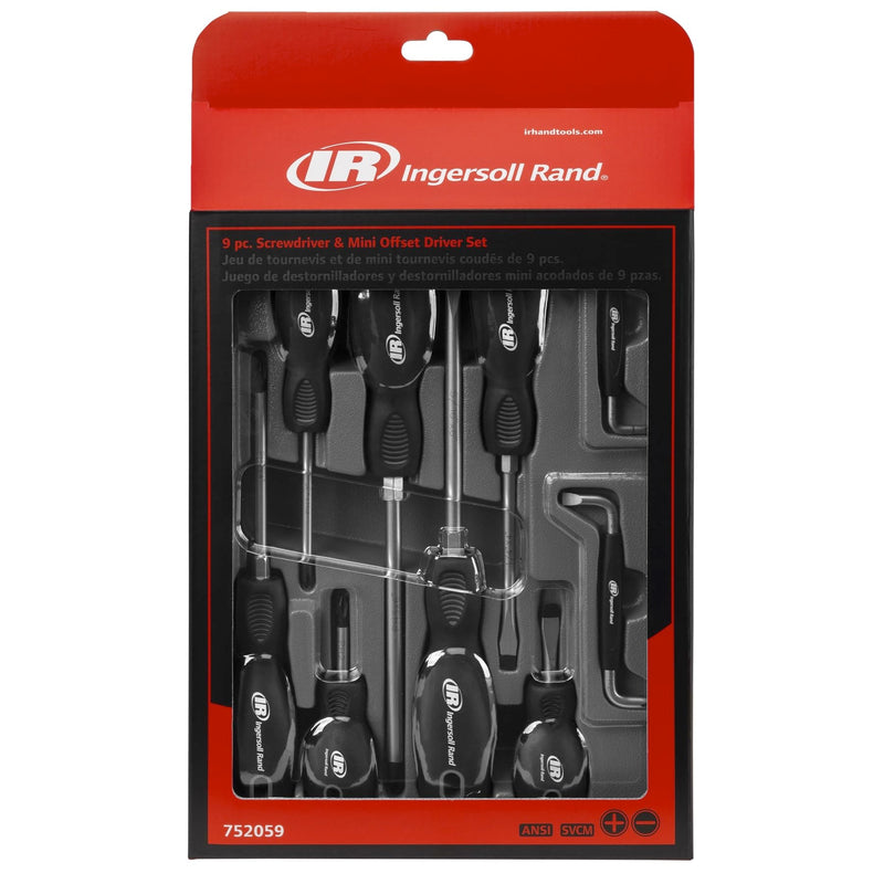 9 Pc. Ingersoll Rand Screwdriver Set- 752059