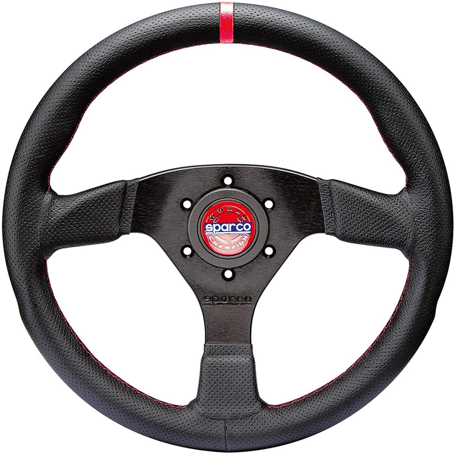 Champion Steering Wheel Sparco - (Black Leather)