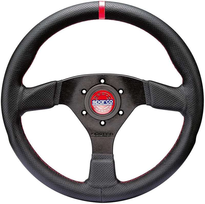 Champion Steering Wheel Sparco - (Black Leather)