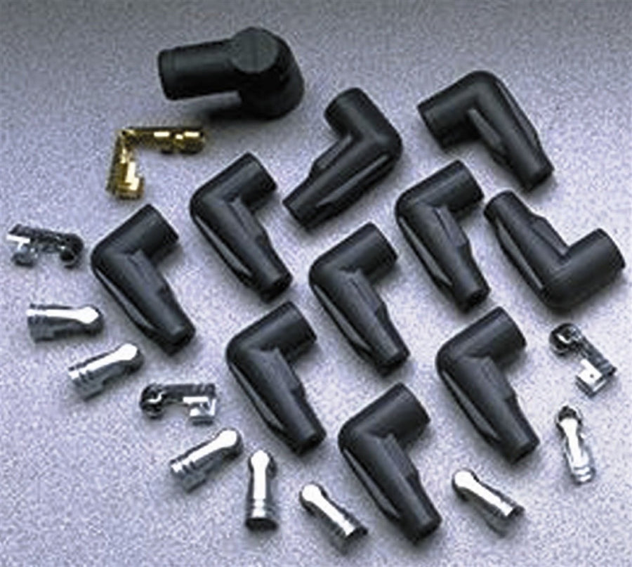 Low Profile Taylor Cable 46051 Black Distributor and Coil Boot/Terminal Kit - Set of 11