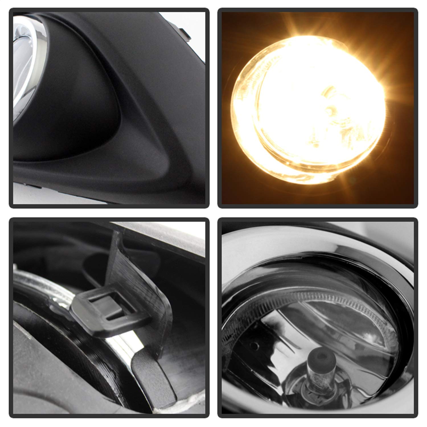 Fog Lights xTune Auto 5077776 Chrome/Clear