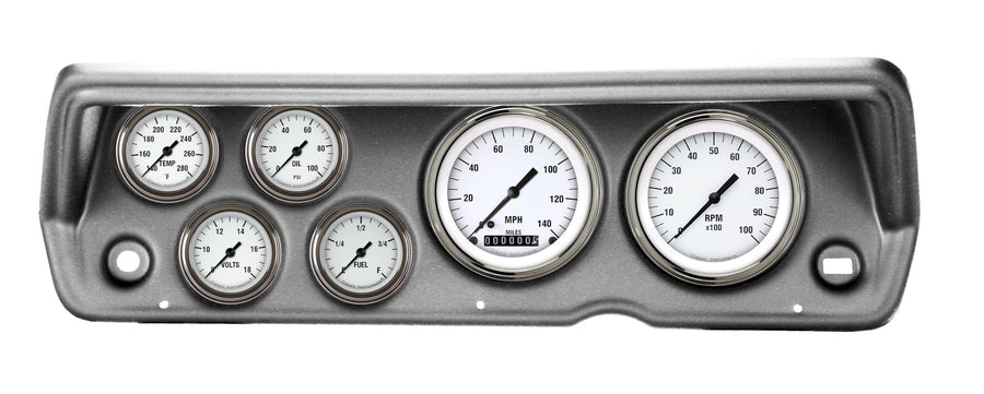 Classic Instruments Full Sweep CDDU70WH101BA White Hot Direct Fit 6 Gauge Set Compatible with 1970-1976 Duster