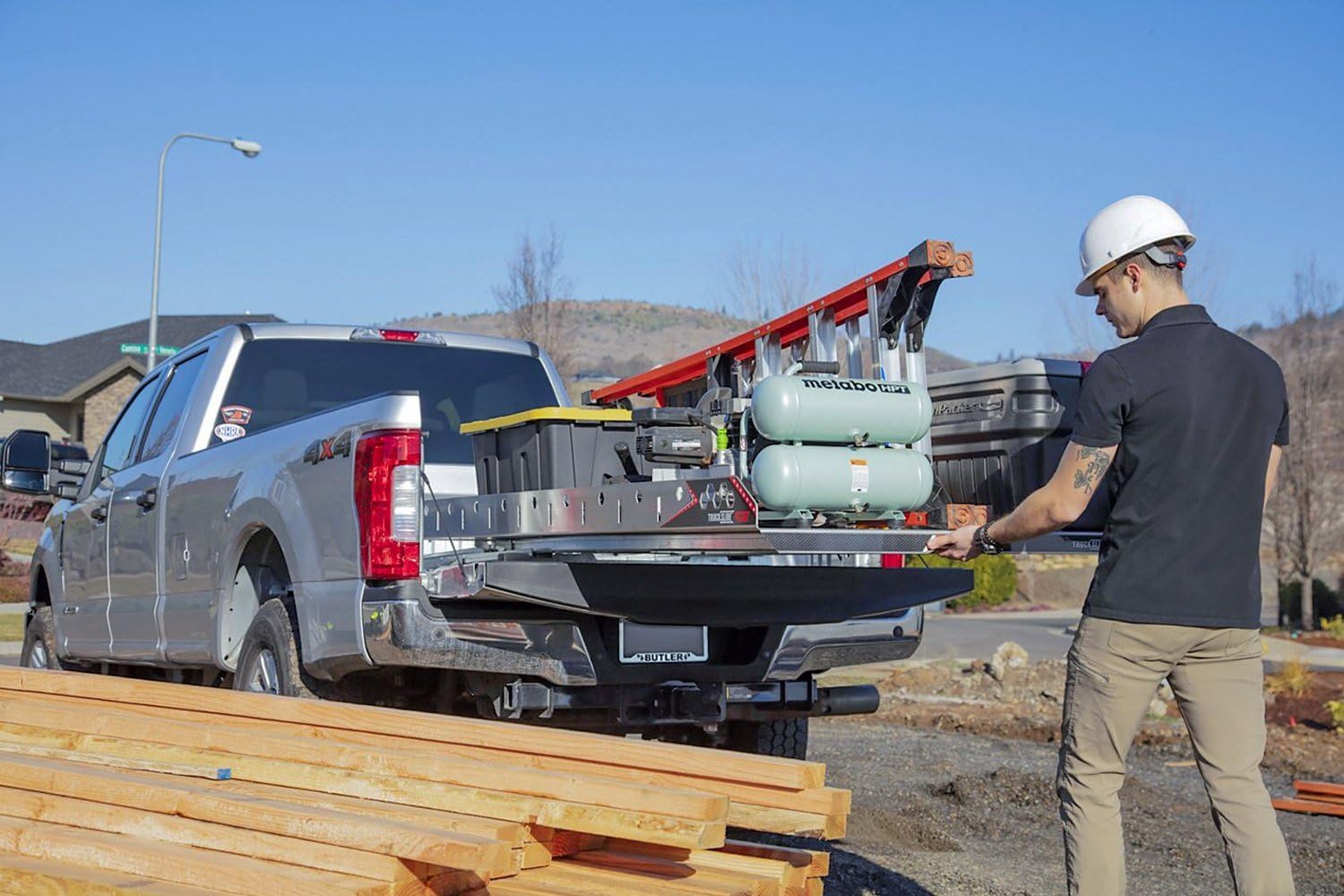 Truck Slide, 1,200 Pound Capacity for FULLSIZE 5.5FT BEDS, 49.375 X 64