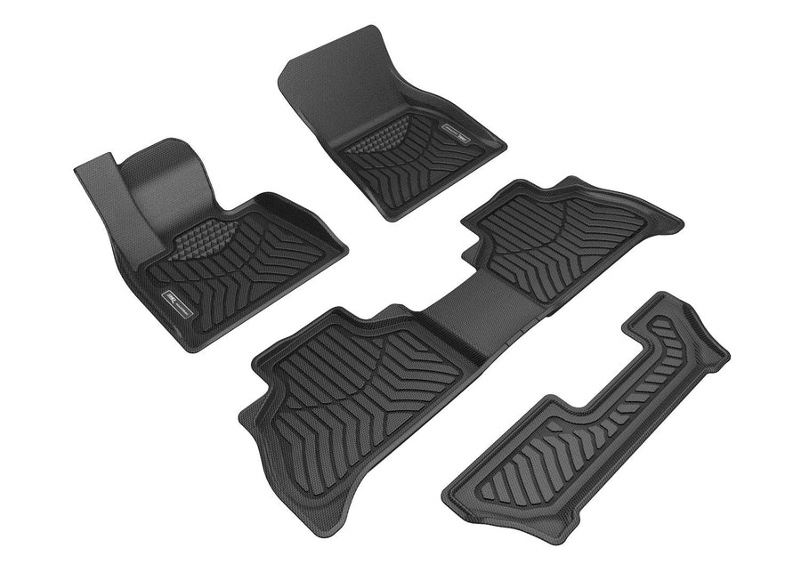 MAXpider 3D Custom Fit Maxtrac Floor Mat (Black) Compatible with Bmw X5 (G05) 7-Passenger 2019-2025 - R1 R2 R3
