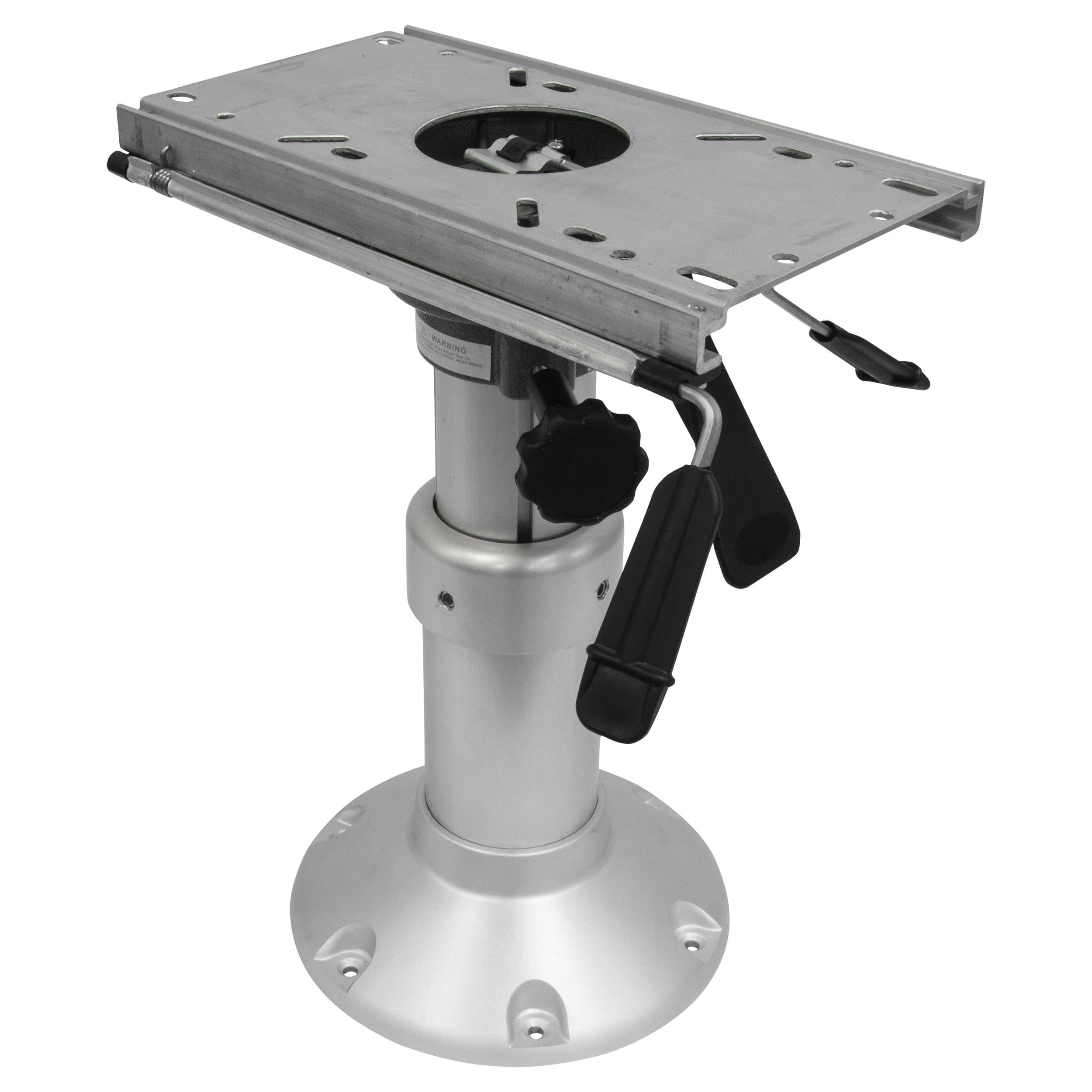 Heavy Duty Wise Mainstay Air Power Pedestal with Slide, Silver