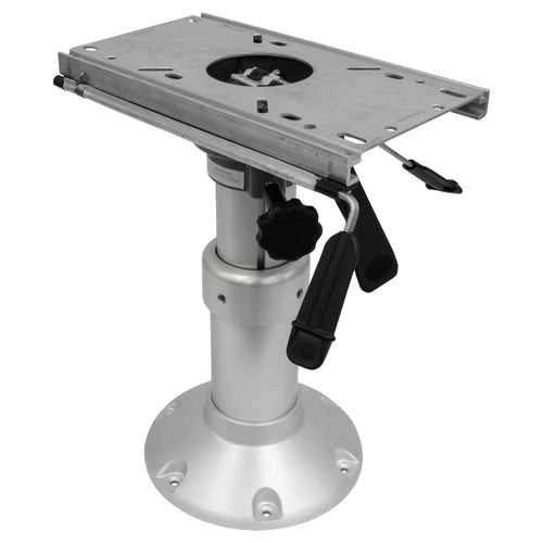 Heavy Duty Wise Mainstay Air Power Pedestal with Slide, Silver