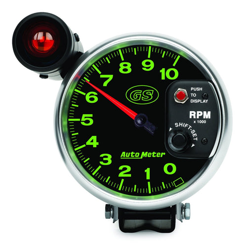 Auto Meter 5" 10000 RPM GS Shift-Lite Tachometer Gauge