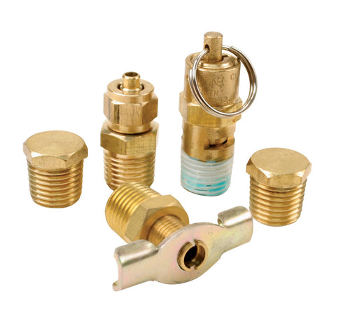 90005 Viair Tank Port Fittings Kit, Gold