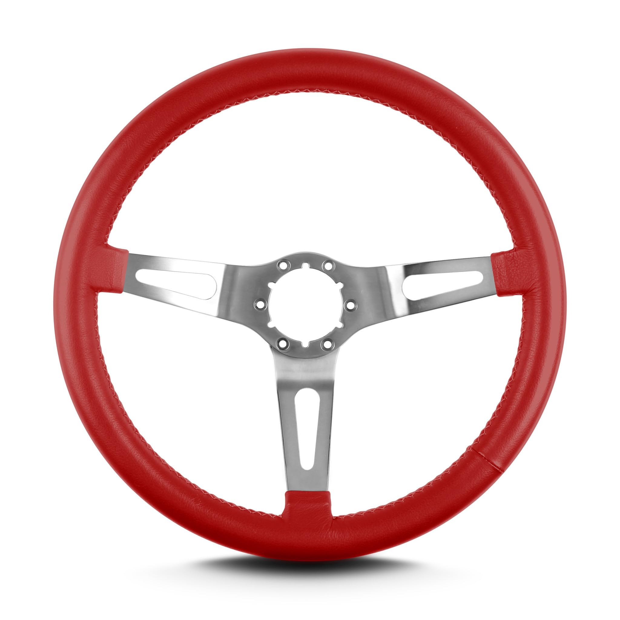 Lecarra Teardrop 65812 3 Spoke 14" Brushed Standard Grip Bright Red
